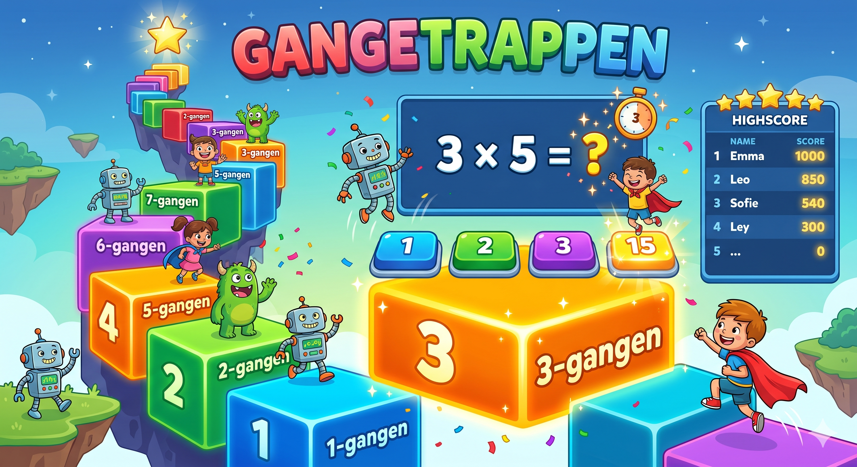 Gangetrappen - Math Stairs Game
