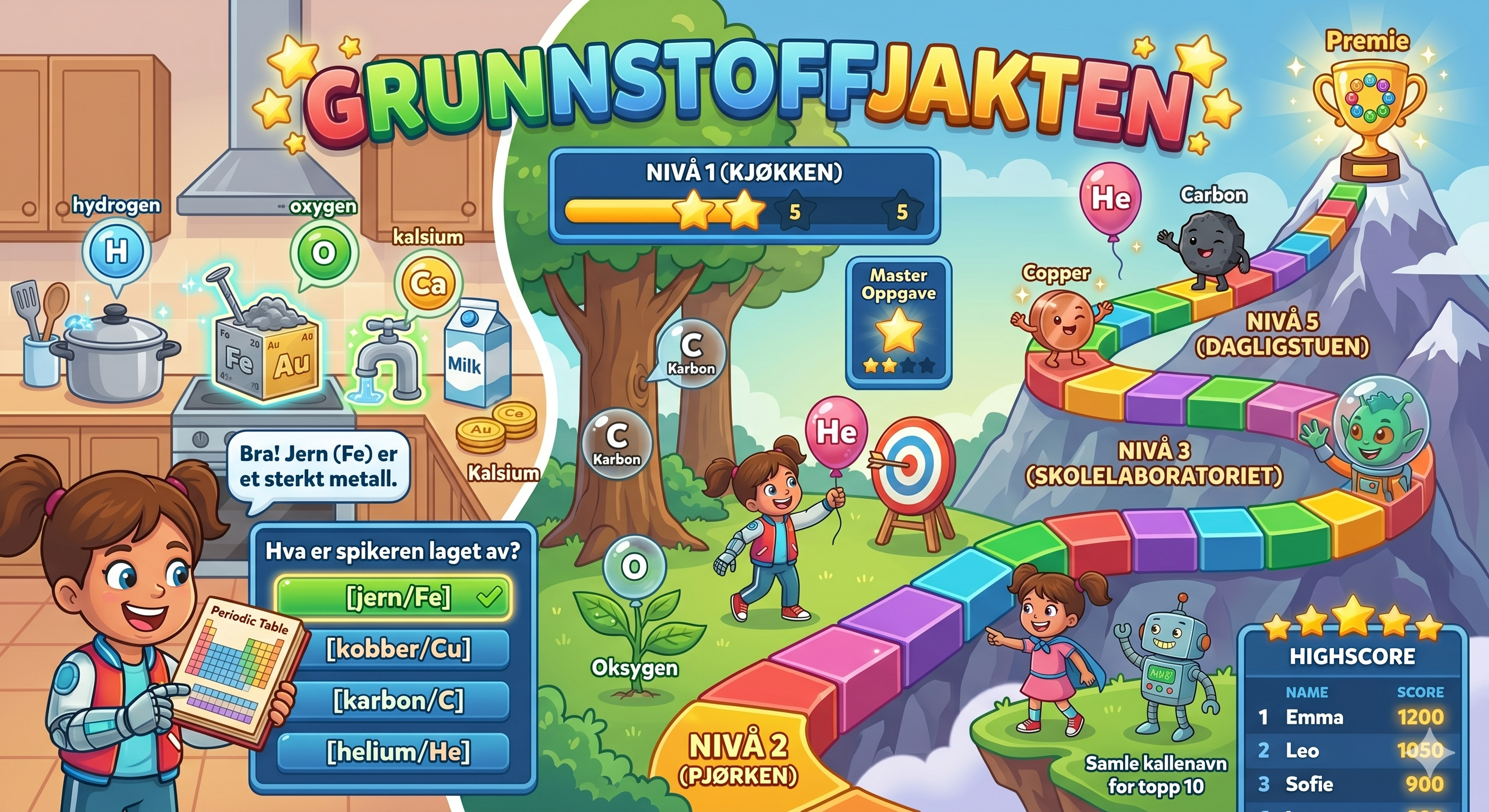 Grunnstoffjakten - finn grunnstoff i hverdagen